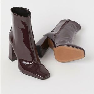 Patent Ankle Boots